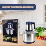 5-Speed Electric Food Processor with Meat Grinder