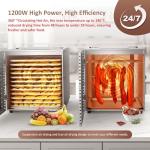 Ausegia 12-Tray Stainless Steel Food Dehydrator