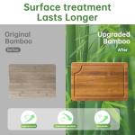 Aiwosana Bamboo Cutting Boards Set - 3 Pack