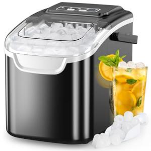 Portable Self-Cleaning Countertop Ice Maker Machine