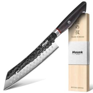 Huusk 8-Inch Santoku Chef Knife with Gift Box