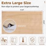 Wood Grain Silicone Heat Resistant Kitchen Mat