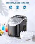 Portable Self-Cleaning Countertop Ice Maker Machine