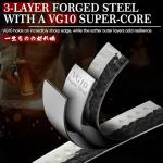 Huusk 8-Inch Santoku Chef Knife with Gift Box