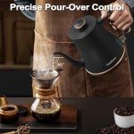 Stariver 0.8L Gooseneck Electric Kettle, Black