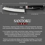 Huusk 8-Inch Santoku Chef Knife with Gift Box
