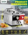 WantJoin 8.45Qt Electric Deep Fryer with Basket