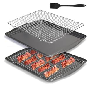 Nonstick Baking Sheet and Cooling Rack Set