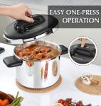 Koch Systeme 6.3QT Stainless Steel Pressure Cooker