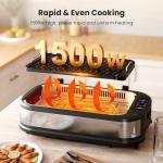 Kismile 1500W Smokeless Indoor Electric Grill