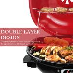 Techwood 15-Serving Electric BBQ Grill, Portable Design