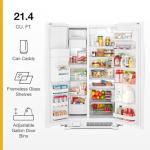 Whirlpool 21 cu.ft. White Side-by-Side Fridge