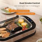 Kismile 1500W Smokeless Indoor Electric Grill