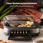 Kismile 1500W Smokeless Indoor Electric Grill