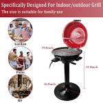 Techwood 15-Serving Electric BBQ Grill, Portable Design