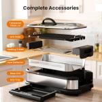 Kismile 1500W Smokeless Indoor Electric Grill