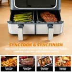 KMFurnila Dual Basket 9.5QT Air Fryer