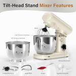 Dual Bowl Stand Mixer with 10-Speed Settings