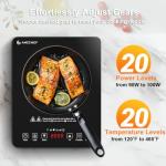 AMZCHEF Portable Induction Cooktop with Timer
