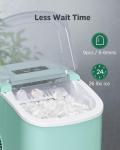 Silonn Countertop Ice Maker - Quick, Self-Cleaning, Green