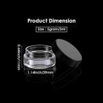 50 Pack Clear Plastic Containers with Lids