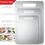 Stainless Steel Cutting Board Set - 3 Pieces