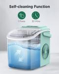 Silonn Countertop Ice Maker - Quick, Self-Cleaning, Green