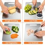 Stainless Steel Cutting Board Set - 3 Pieces