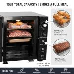 EASYROSE 800W Electric Smoker with 2 Racks