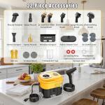 Powerful Handheld Steam Cleaner with 21 Accessories
