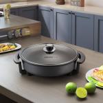 MIOAOTCE 12" Electric Skillet with Nonstick Coating