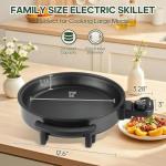 MIOAOTCE 12" Electric Skillet with Nonstick Coating