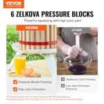 VEVOR Manual Fruit Wine Press - 3.2 Gallon