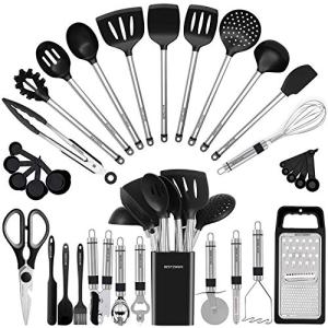 Silicone Cooking Utensil Set - 33 Kitchen Tools