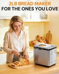 OSIPOTO 2LB Stainless Steel Bread Maker Machine