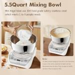 Mini Electric Pasta Maker with 5.5L Mixer Bowl