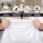 Durable Leak-Proof Trash Compactor Bags - 30 Pack