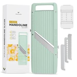 Vollum Japanese Mandoline Slicer with Steel Blades