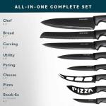 16-Piece Kitchen Knife Set with Wooden Block