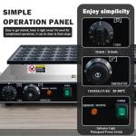 50PCS Mini Pancake Maker Machine, Nonstick & Stainless Steel