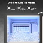 Coolake 15” Ice Maker - 80lbs/Day Capacity