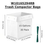 Durable Leak-Proof Trash Compactor Bags - 30 Pack