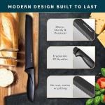 16-Piece Kitchen Knife Set with Wooden Block