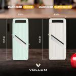 Vollum Japanese Mandoline Slicer with Steel Blades