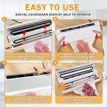 Food Vacuum Sealer Machine with 20 Bags and Timer