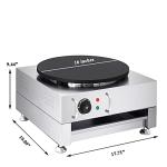 16-Inch Electric Crepe Maker with Spreader and Spatula