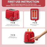 BUYDEEM DT620 Retro Stainless Steel 2-Slice Toaster