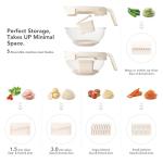 GENICOOK 5-in-1 Vegetable Chopper and Slicer