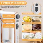 5-Speed Electric Hand Mixer with Turbo Boost