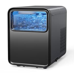BREEZOME Portable Ice Maker with Self-Cleaning Feature